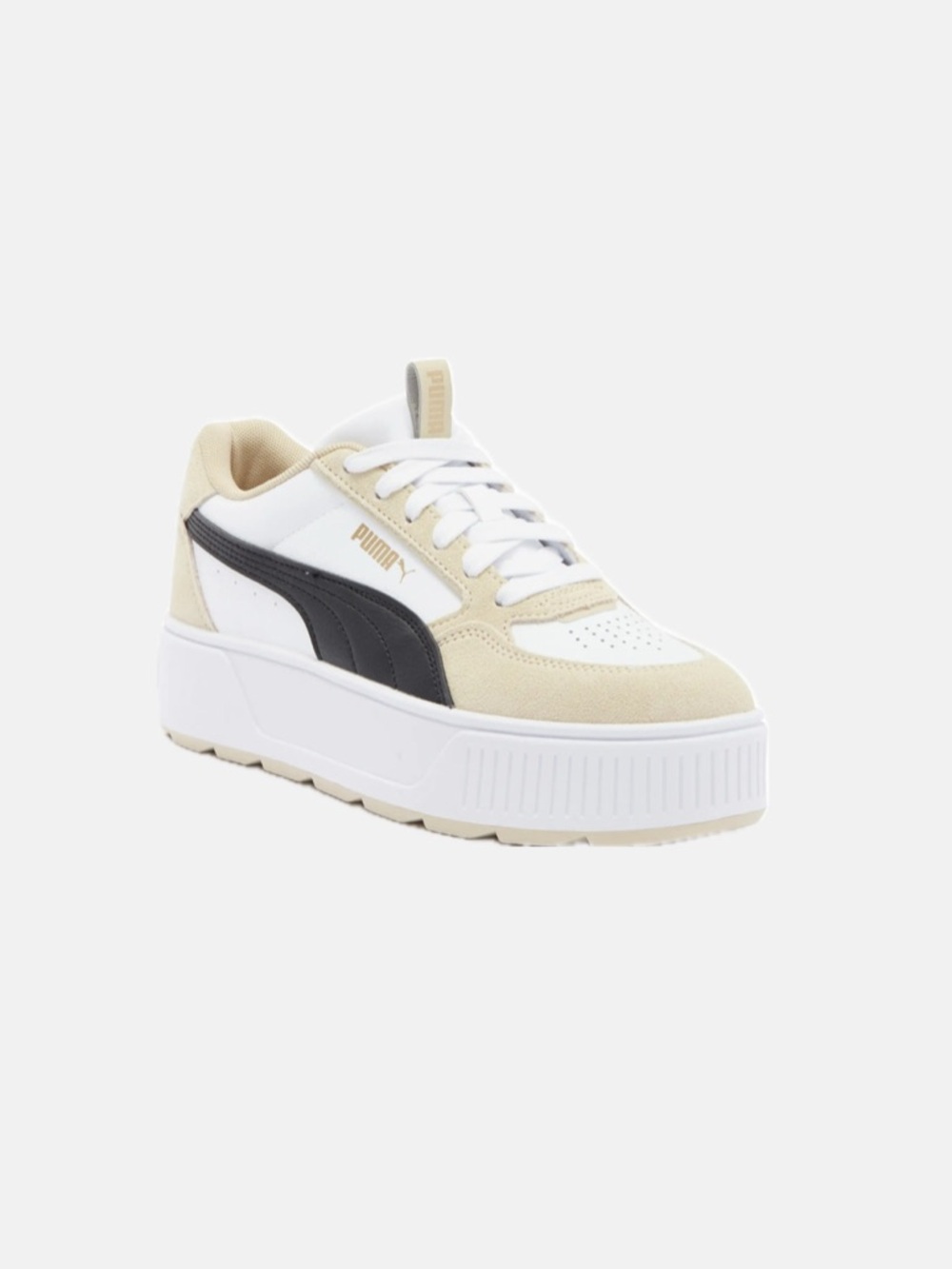 PUMA Women's Cream and Black Platform Sneaker